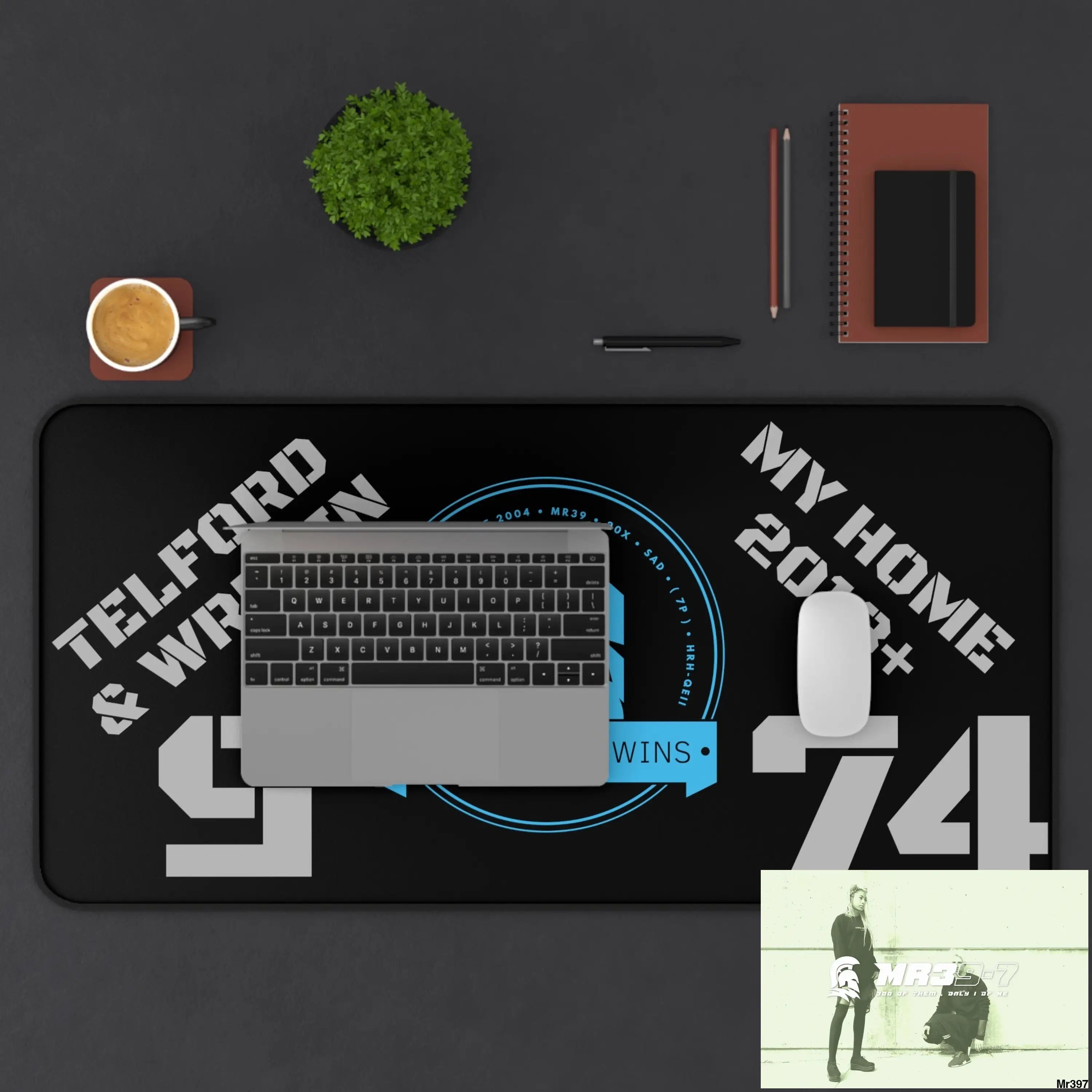 A1-Who Dares Wins ID My Home Telford & Wrekin 2022-23 Desk Mat Home Decor