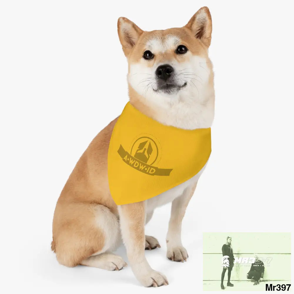 A1-Who Dares Wins ID Pet Bandana Collar Pets