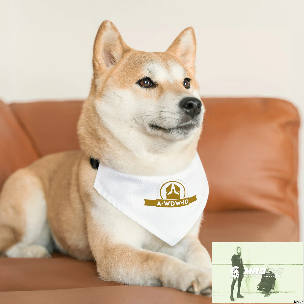 A1-Who Dares Wins ID Pet Bandana Collar Pets