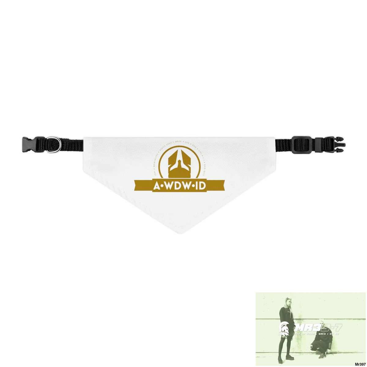 A1-Who Dares Wins ID Pet Bandana Collar Pets