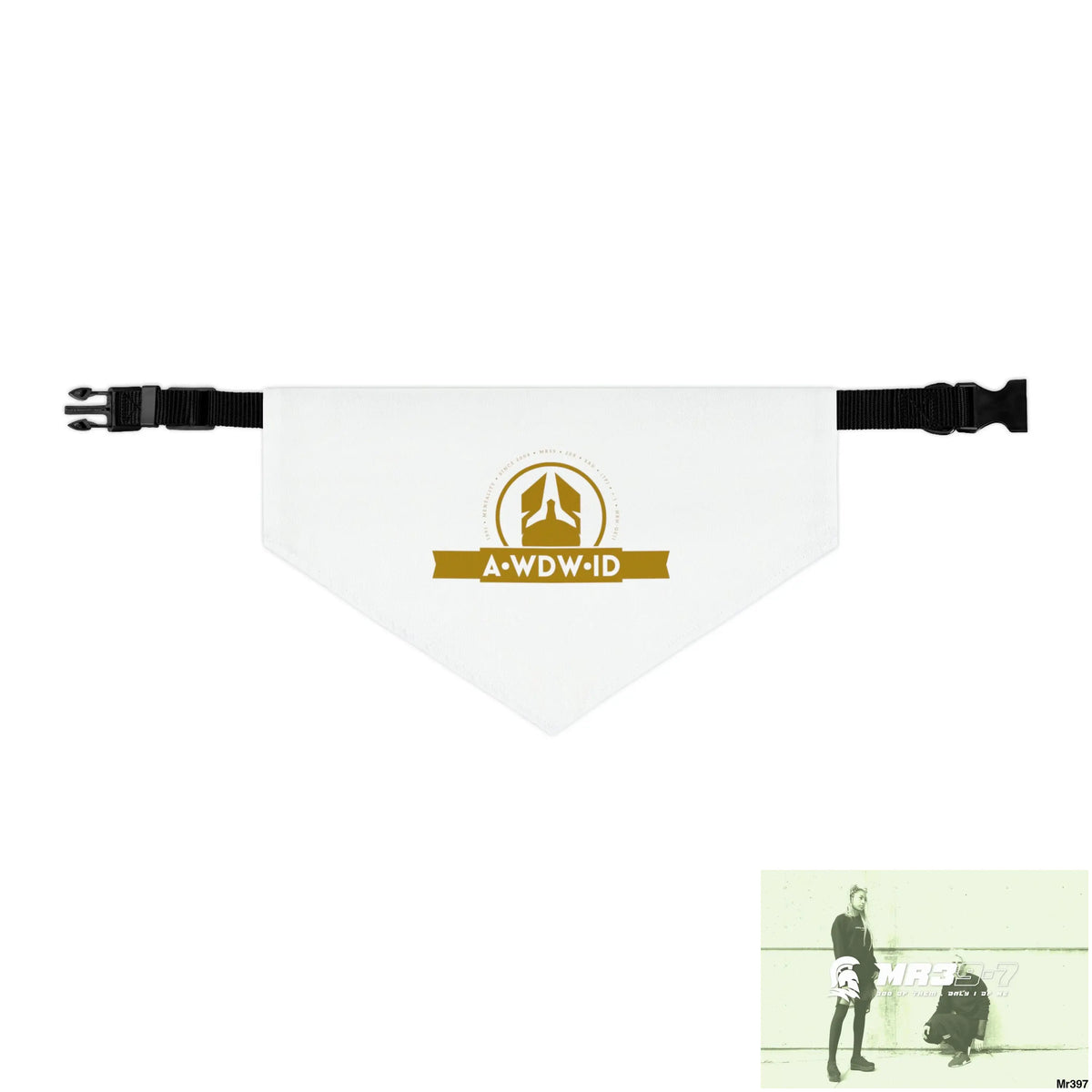 A1-Who Dares Wins ID Pet Bandana Collar Pets