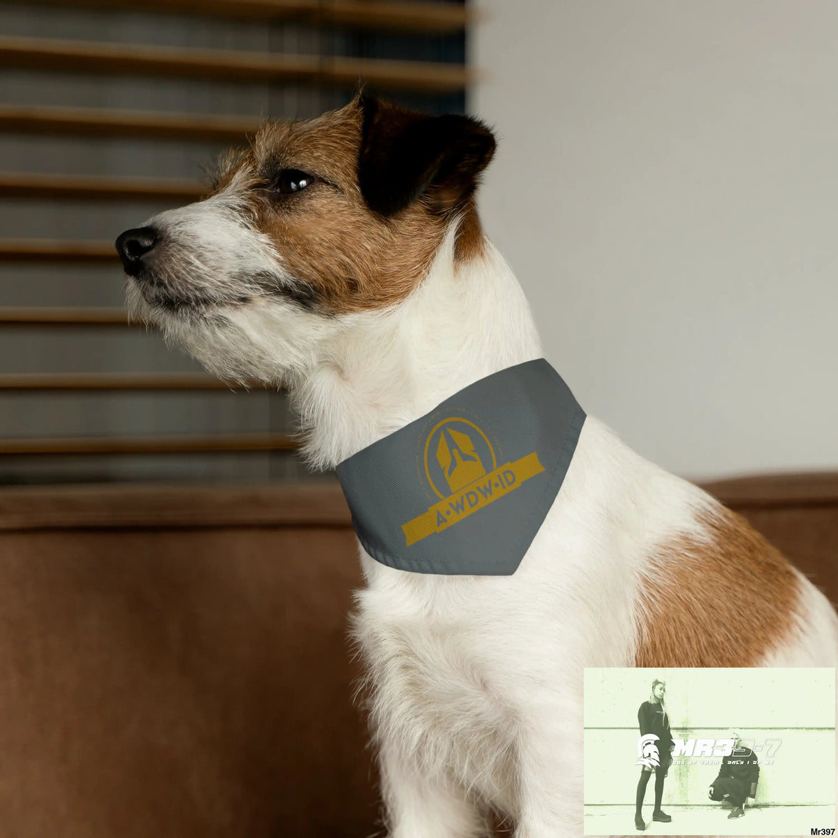 A1-Who Dares Wins ID Pet Bandana Collar Pets