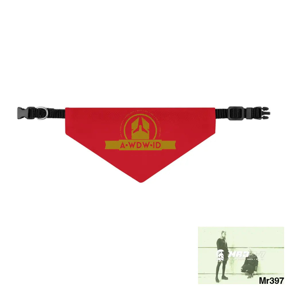 A1-Who Dares Wins ID Pet Bandana Collar Pets
