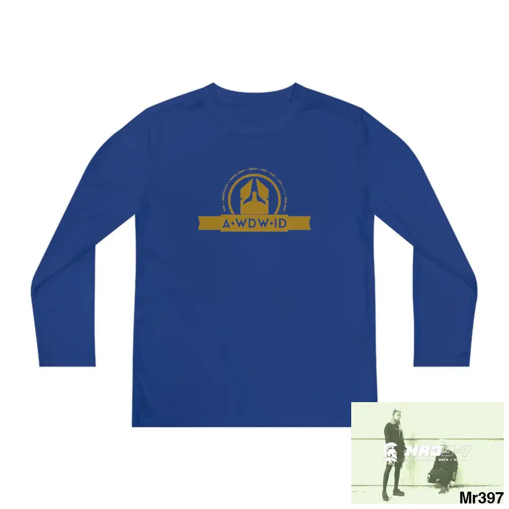 A1 Who Dares Wins (ID) RSF 2001-23 5 Countries Just Say No To County Lines Youth Long Sleeve Competitor Tee True Royal