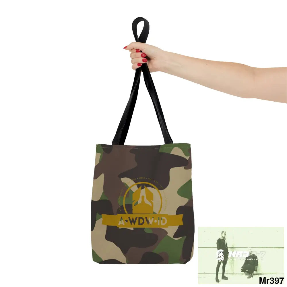 A1-Who Dares Wins ID RSF Camo Tote Bag (AOP) Bags