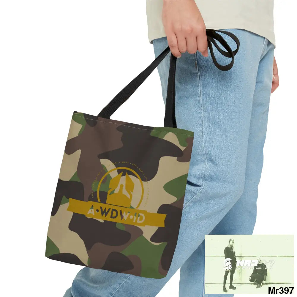 A1-Who Dares Wins ID RSF Camo Tote Bag (AOP) Bags