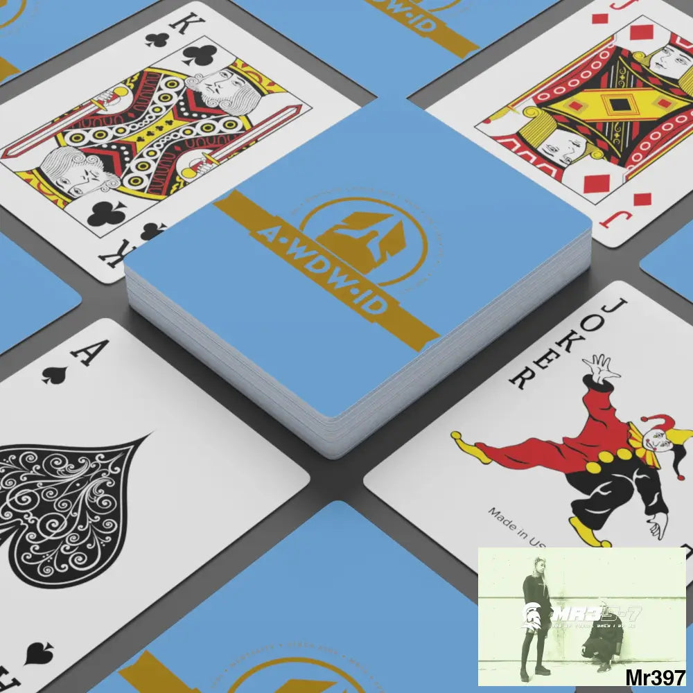 A1-Who Dares Wins ID RSF Custom Poker Cards 2.47’’ x 3.47’’ / White / Semi Glossy Paper products