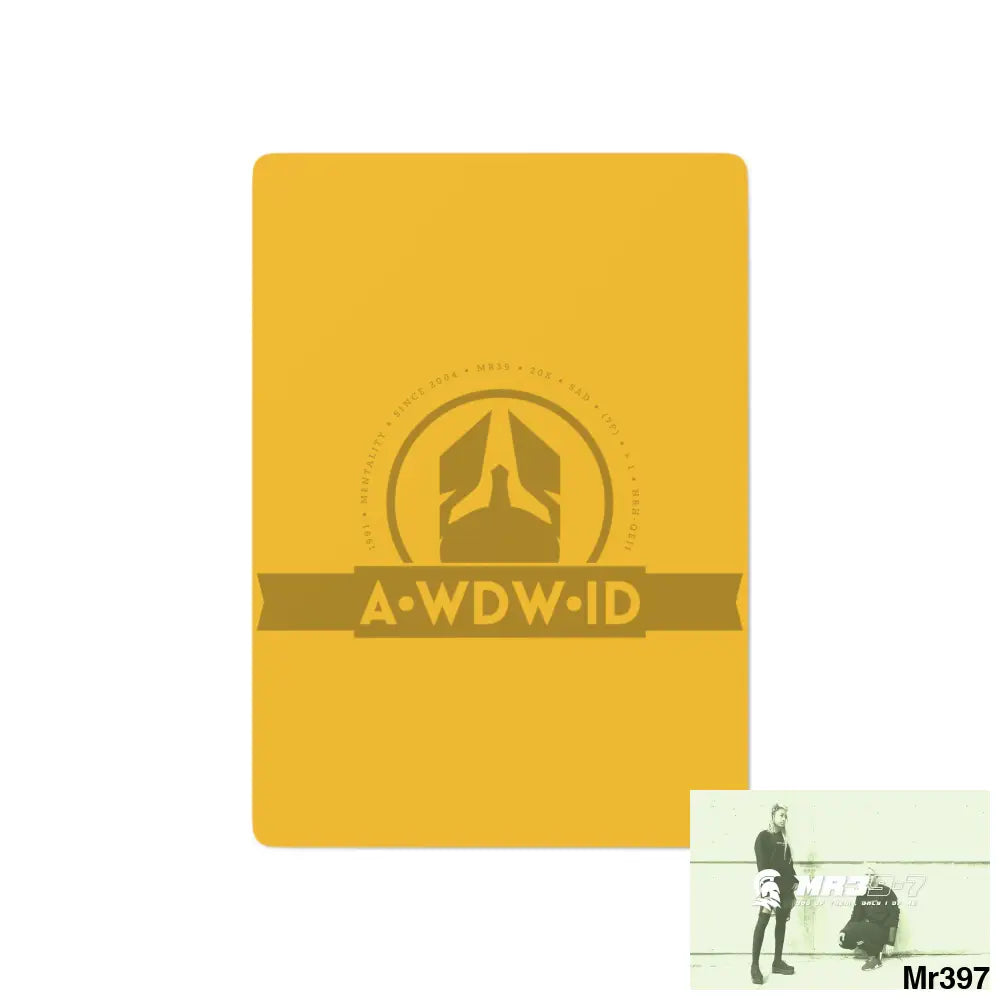 A1-Who Dares Wins ID RSF Custom Poker Cards 2.47’’ x 3.47’’ / White / Semi Glossy Paper products