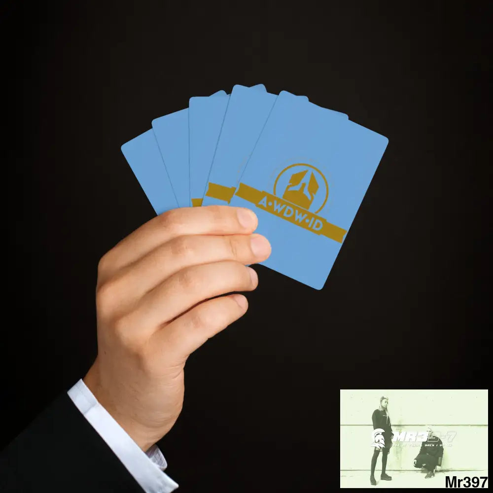 A1-Who Dares Wins ID RSF Custom Poker Cards 2.47’’ x 3.47’’ / White / Semi Glossy Paper products