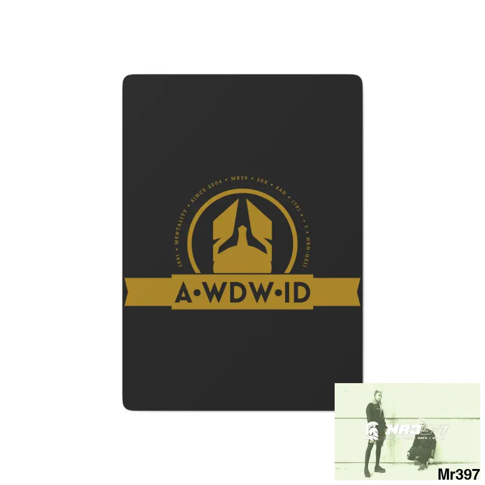 A1-Who Dares Wins ID RSF Custom Poker Cards 2.47’’ x 3.47’’ / White / Semi Glossy Paper products