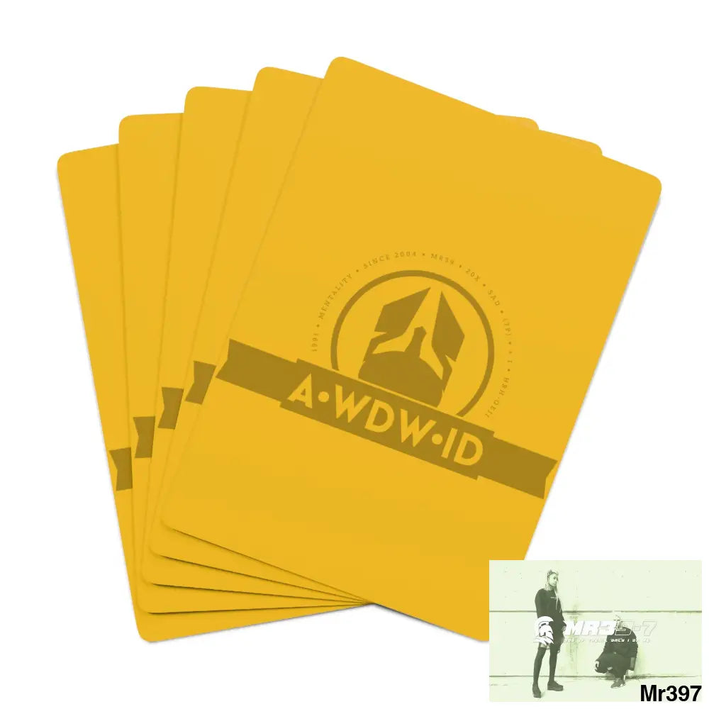 A1-Who Dares Wins ID RSF Custom Poker Cards 2.47’’ x 3.47’’ / White / Semi Glossy Paper products