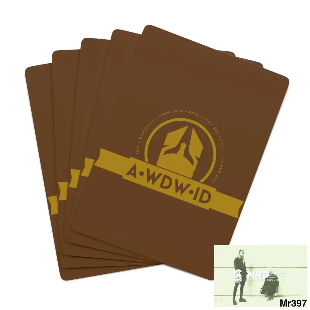 A1-Who Dares Wins ID RSF Custom Poker Cards 2.47’’ x 3.47’’ / White / Semi Glossy Paper products