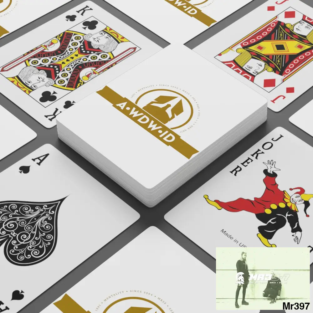 A1-Who Dares Wins ID RSF Custom Poker Cards 2.47’’ x 3.47’’ / White / Semi Glossy Paper products
