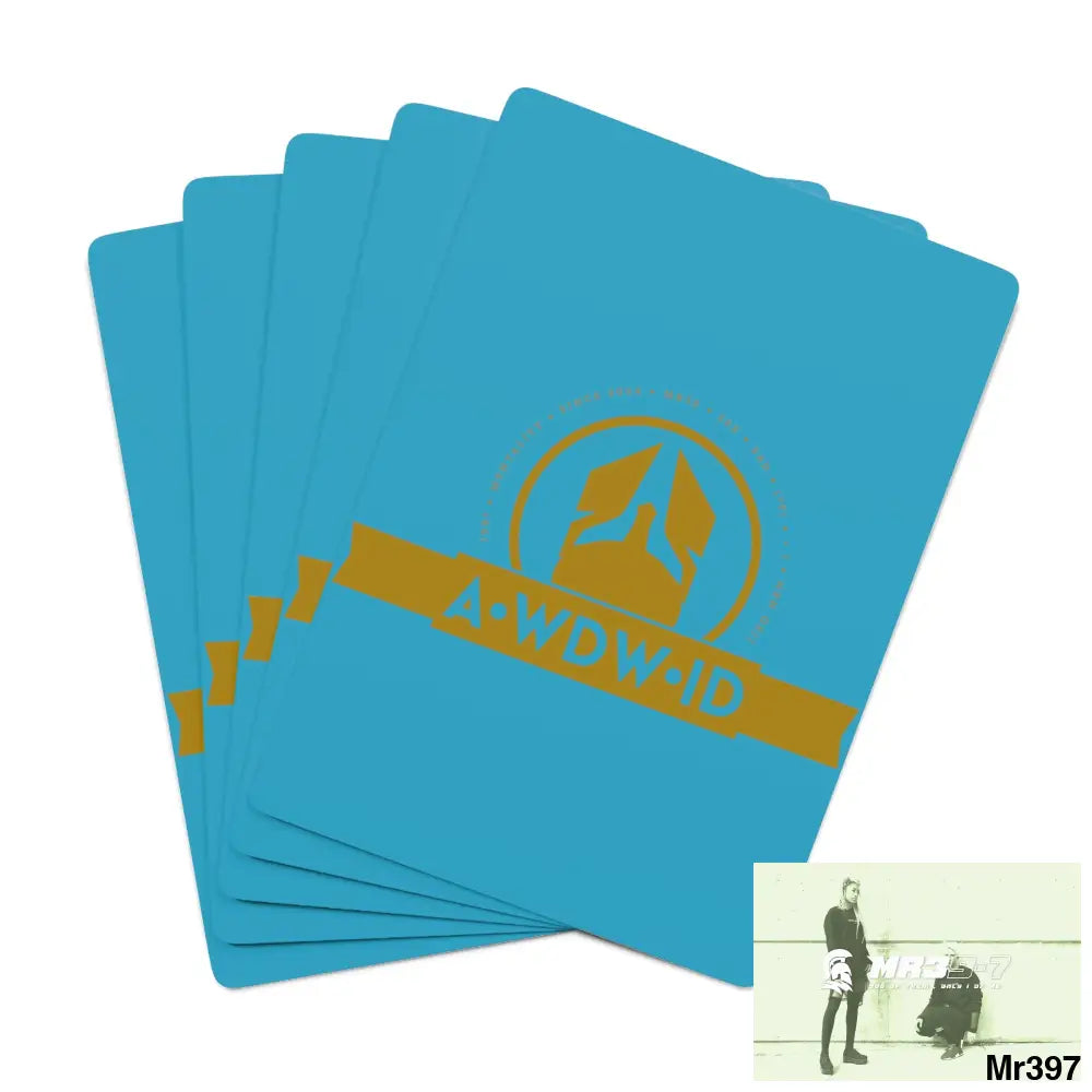 A1-Who Dares Wins ID RSF Custom Poker Cards 2.47’’ x 3.47’’ / White / Semi Glossy Paper products