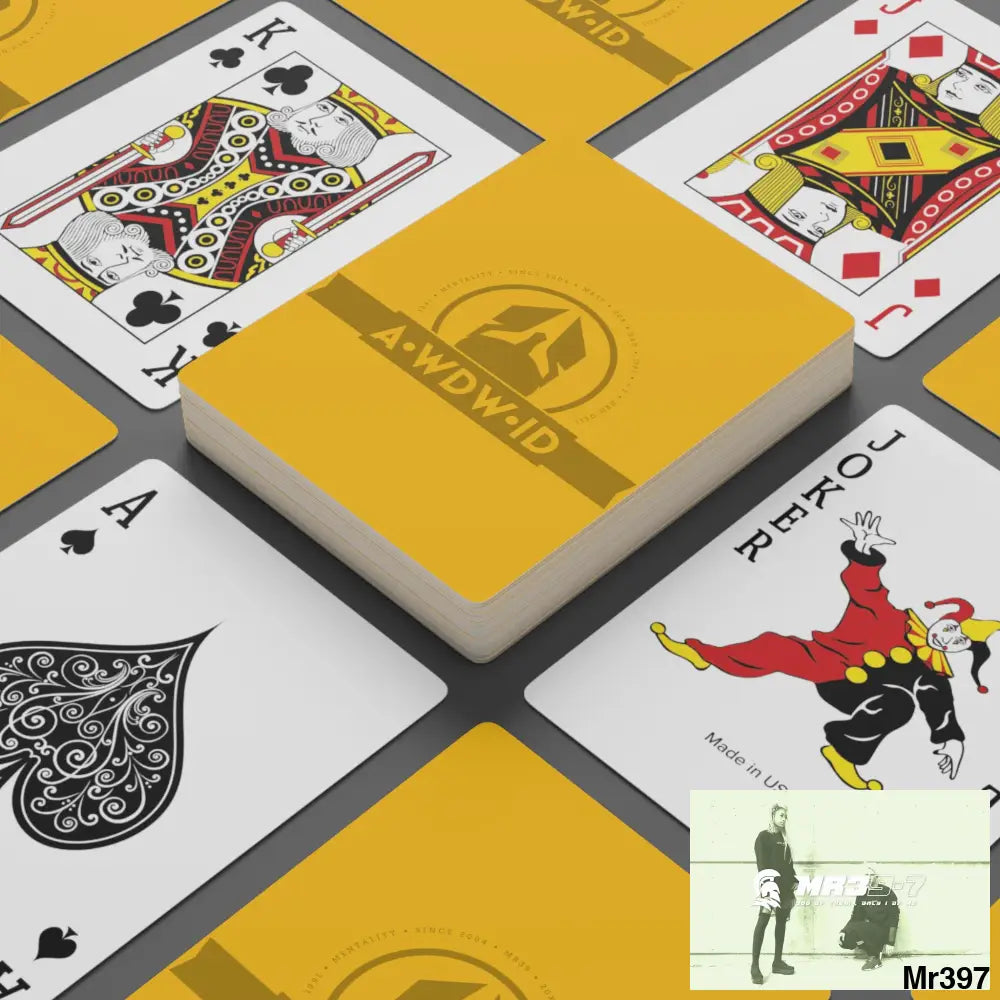 A1-Who Dares Wins ID RSF Custom Poker Cards 2.47’’ x 3.47’’ / White / Semi Glossy Paper products