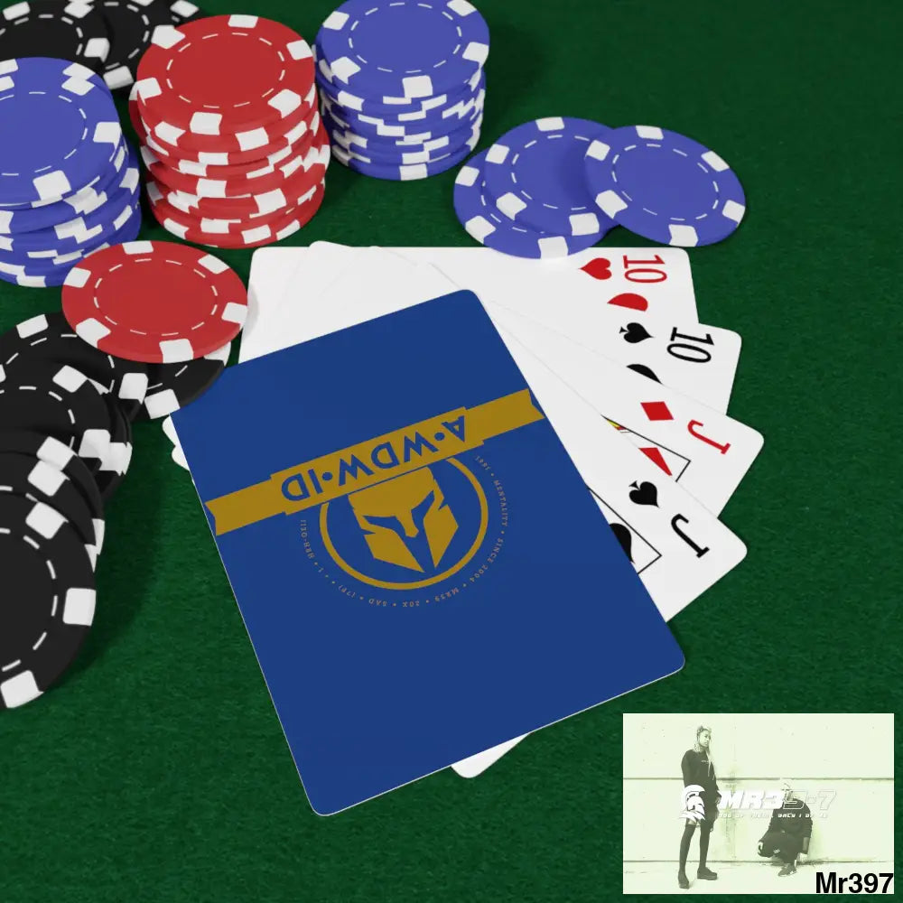 A1-Who Dares Wins ID RSF Custom Poker Cards 2.47’’ x 3.47’’ / White / Semi Glossy Paper products
