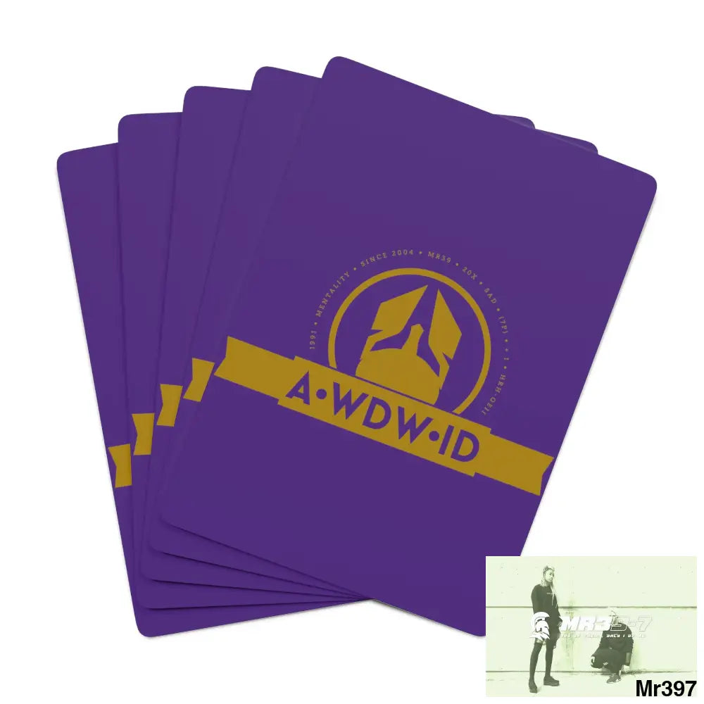 A1-Who Dares Wins ID RSF Custom Poker Cards 2.47’’ x 3.47’’ / White / Semi Glossy Paper products