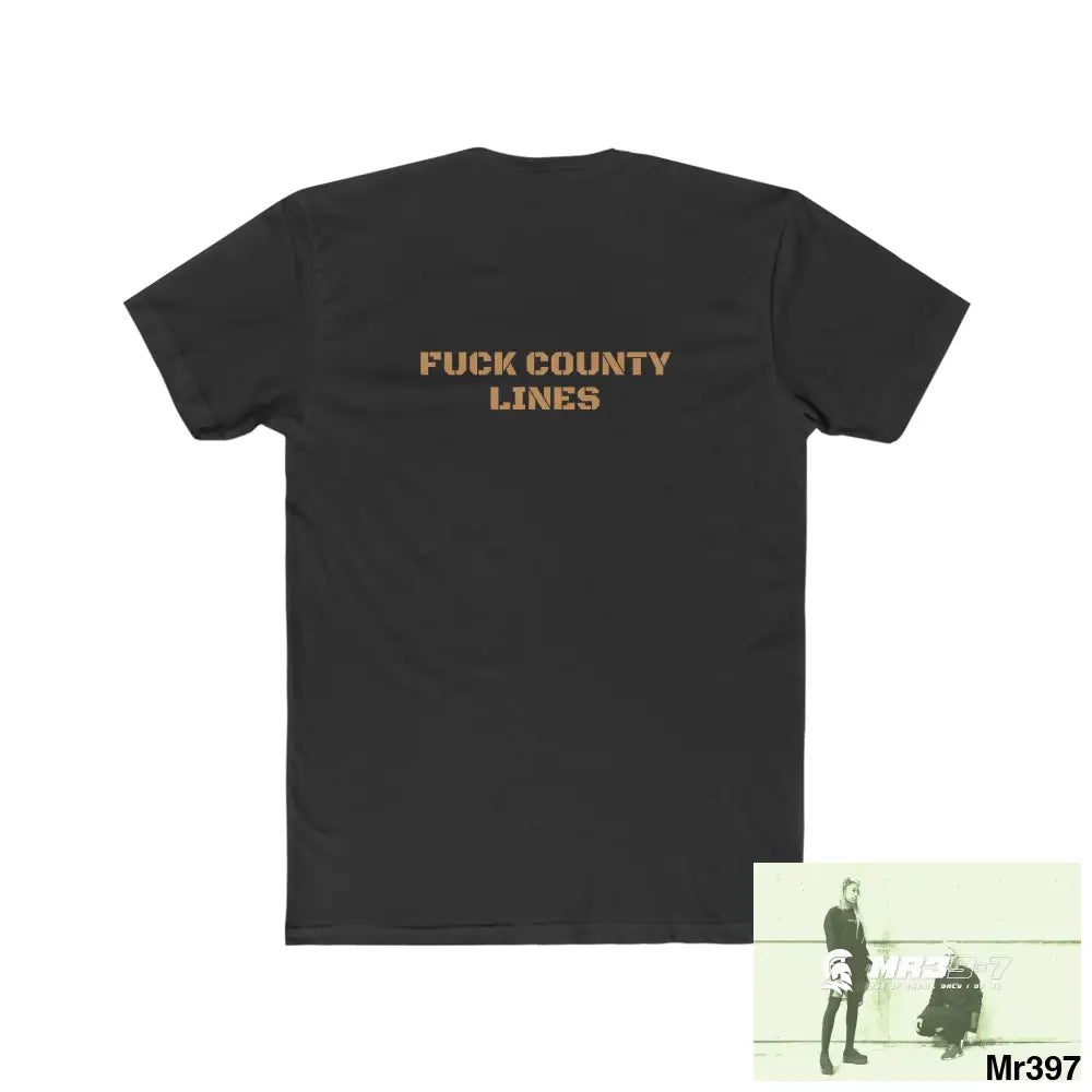 A1-Who Dares Wins ID RSF - FUCK COUNTY LINES Men’s Cotton Crew Tee T-Shirt