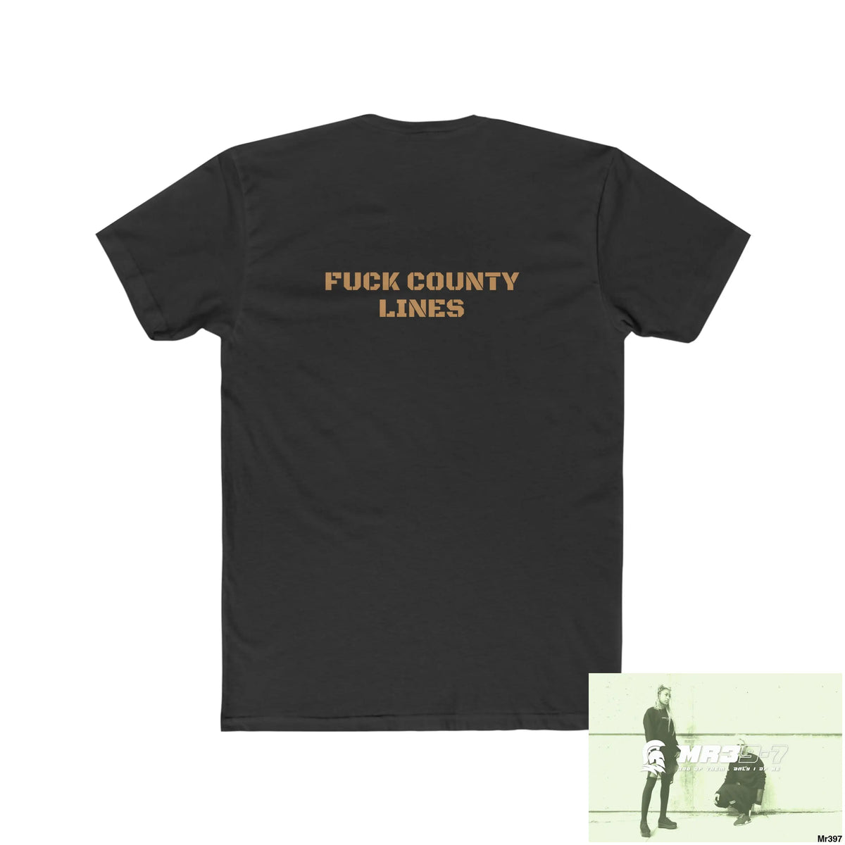 A1-Who Dares Wins ID RSF - FUCK COUNTY LINES Men’s Cotton Crew Tee T-Shirt