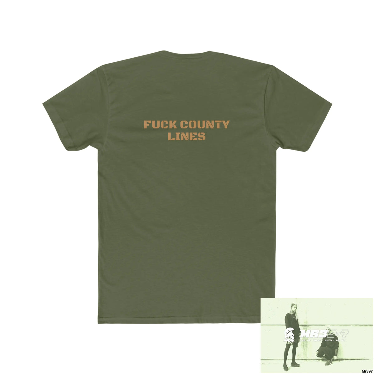 A1-Who Dares Wins ID RSF - FUCK COUNTY LINES Men’s Cotton Crew Tee T-Shirt