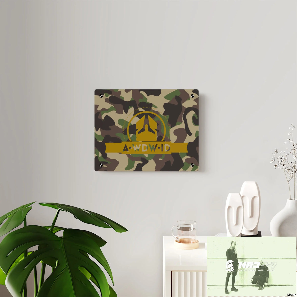 A1 Who Dares Wins (ID RSF)Military Mentality 1991 Style Acrylic Wall Art Panels Home Decor