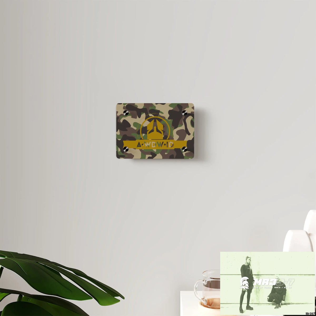 A1 Who Dares Wins (ID RSF)Military Mentality 1991 Style Acrylic Wall Art Panels Home Decor