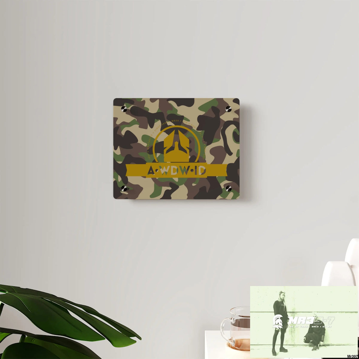 A1 Who Dares Wins (ID RSF)Military Mentality 1991 Style Acrylic Wall Art Panels Home Decor