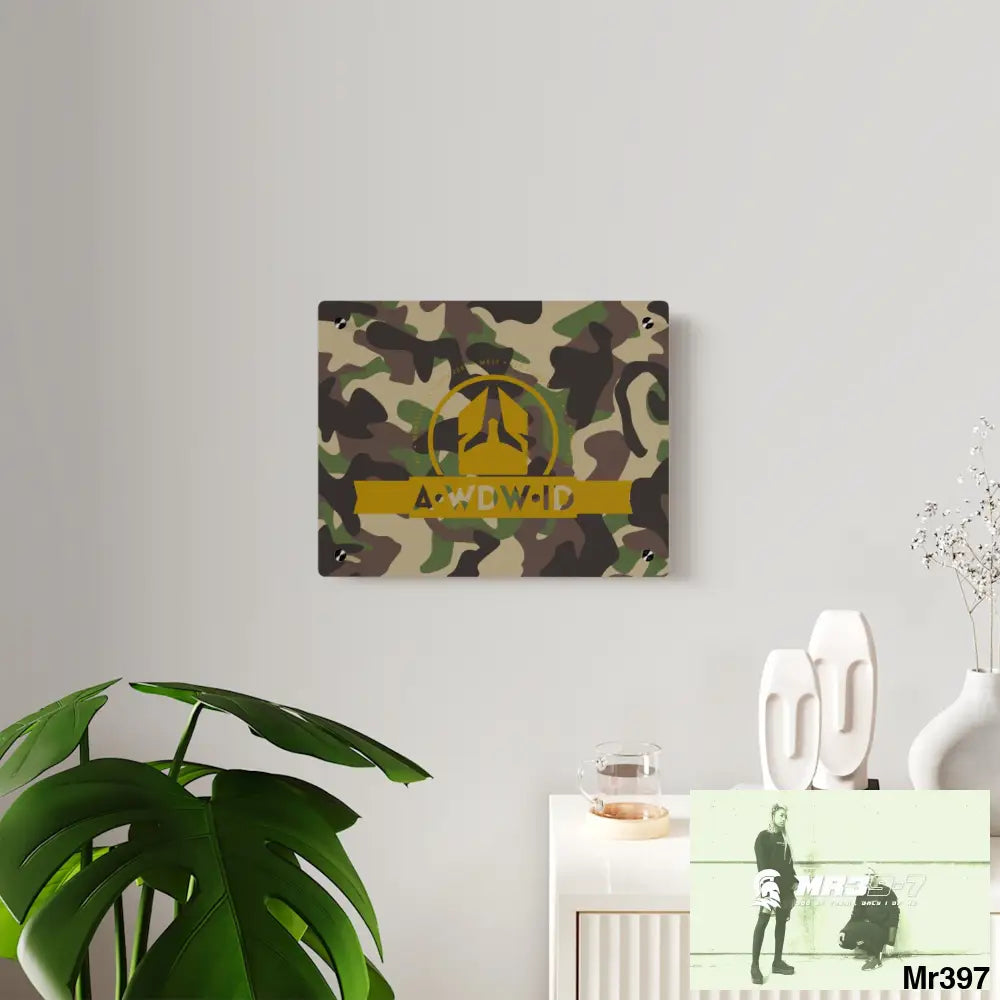 A1 Who Dares Wins (ID RSF)Military Mentality 1991 Style Acrylic Wall Art Panels Home Decor