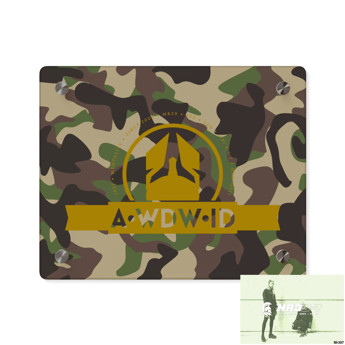 A1 Who Dares Wins (ID RSF)Military Mentality 1991 Style Acrylic Wall Art Panels 10″ x 8″ (Horizontal) / 0.25’’ Home
