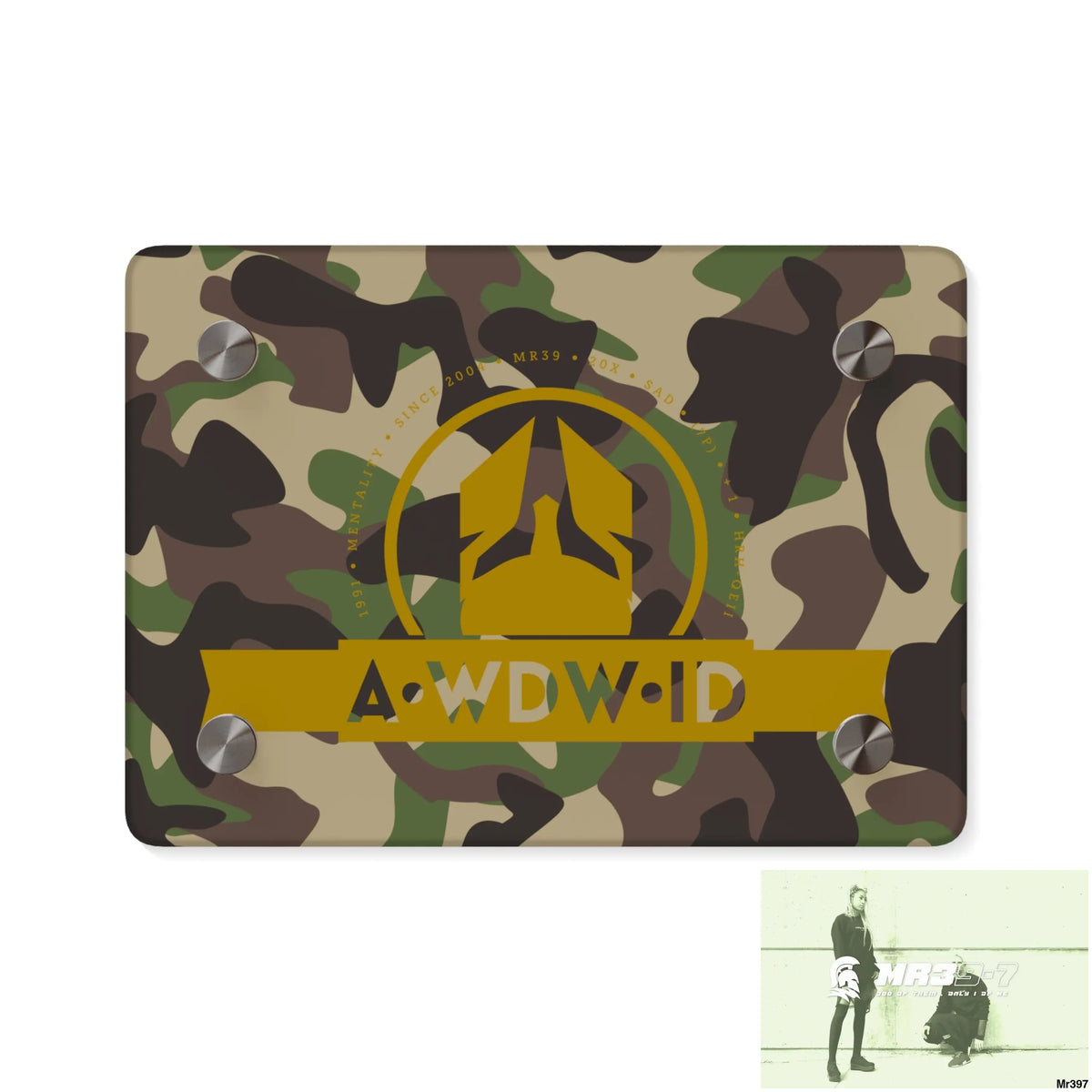 A1 Who Dares Wins (ID RSF)Military Mentality 1991 Style Acrylic Wall Art Panels 7’’ x 5’’ (Horizontal) / 0.25’’ Home