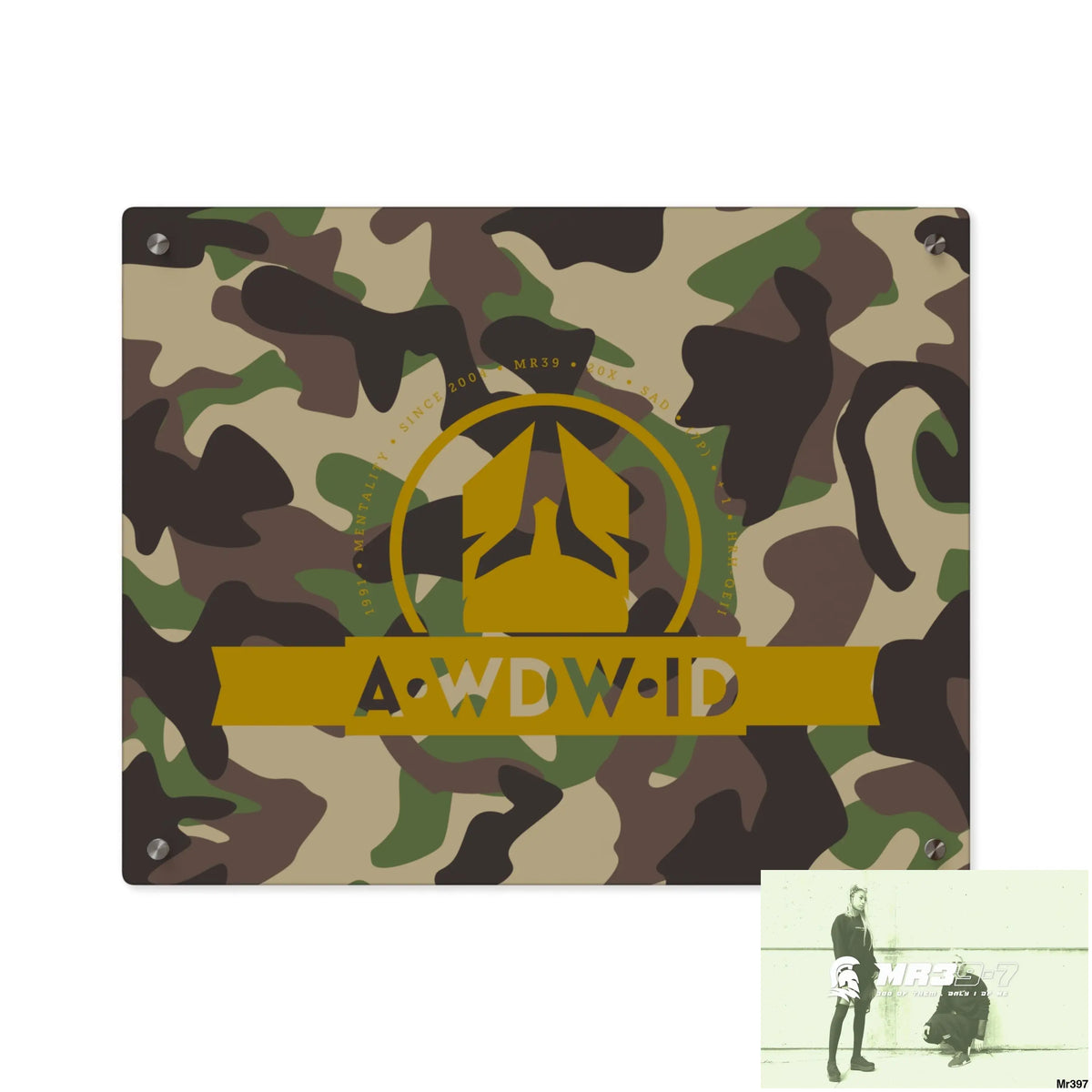 A1 Who Dares Wins (ID RSF)Military Mentality 1991 Style Acrylic Wall Art Panels 20″ x 16″ (Horizontal) / 0.25’’ Home