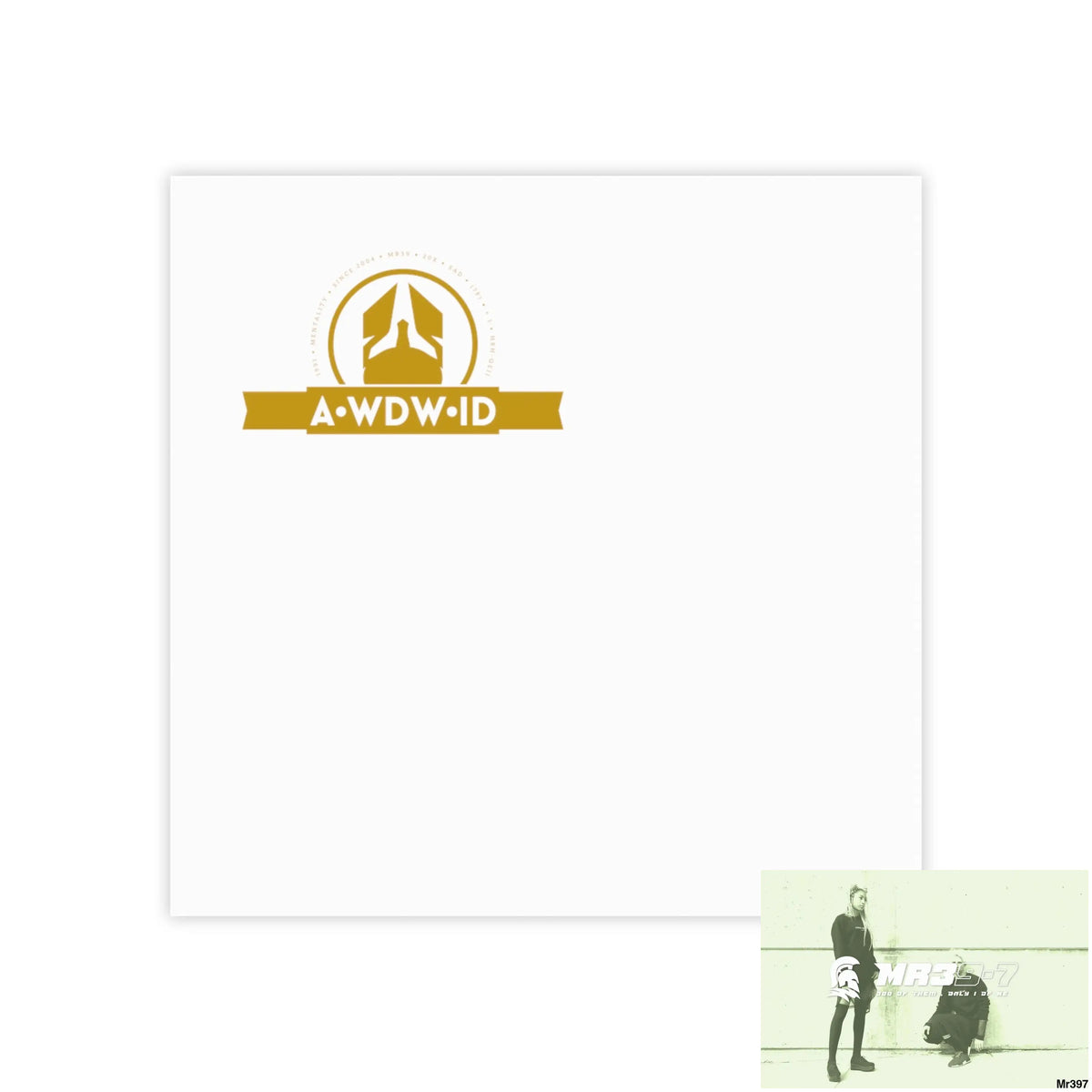 A1- Who Dares Wins ID RSF Post-it® Note Pads 3’’ x 3’’ / White Paper products