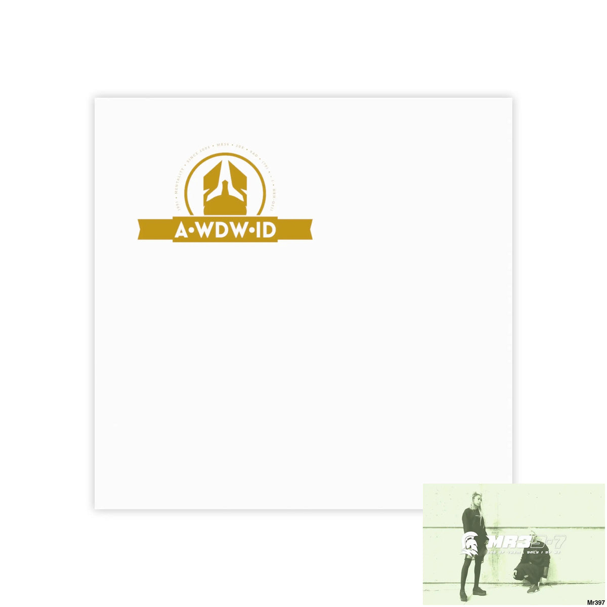 A1- Who Dares Wins ID RSF Post-it® Note Pads 4’’ x 4’’ / White Paper products