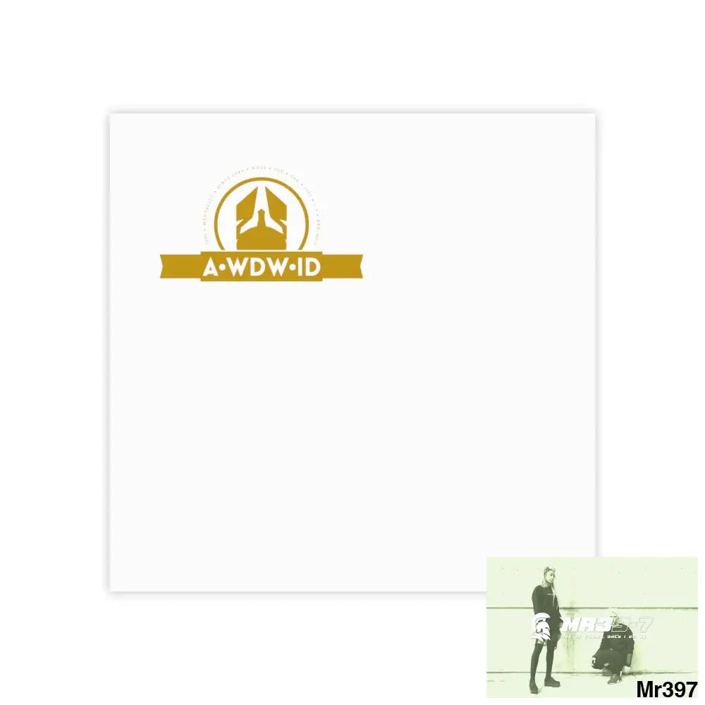 A1- Who Dares Wins ID RSF Post-it® Note Pads 4’’ x 4’’ / White Paper products