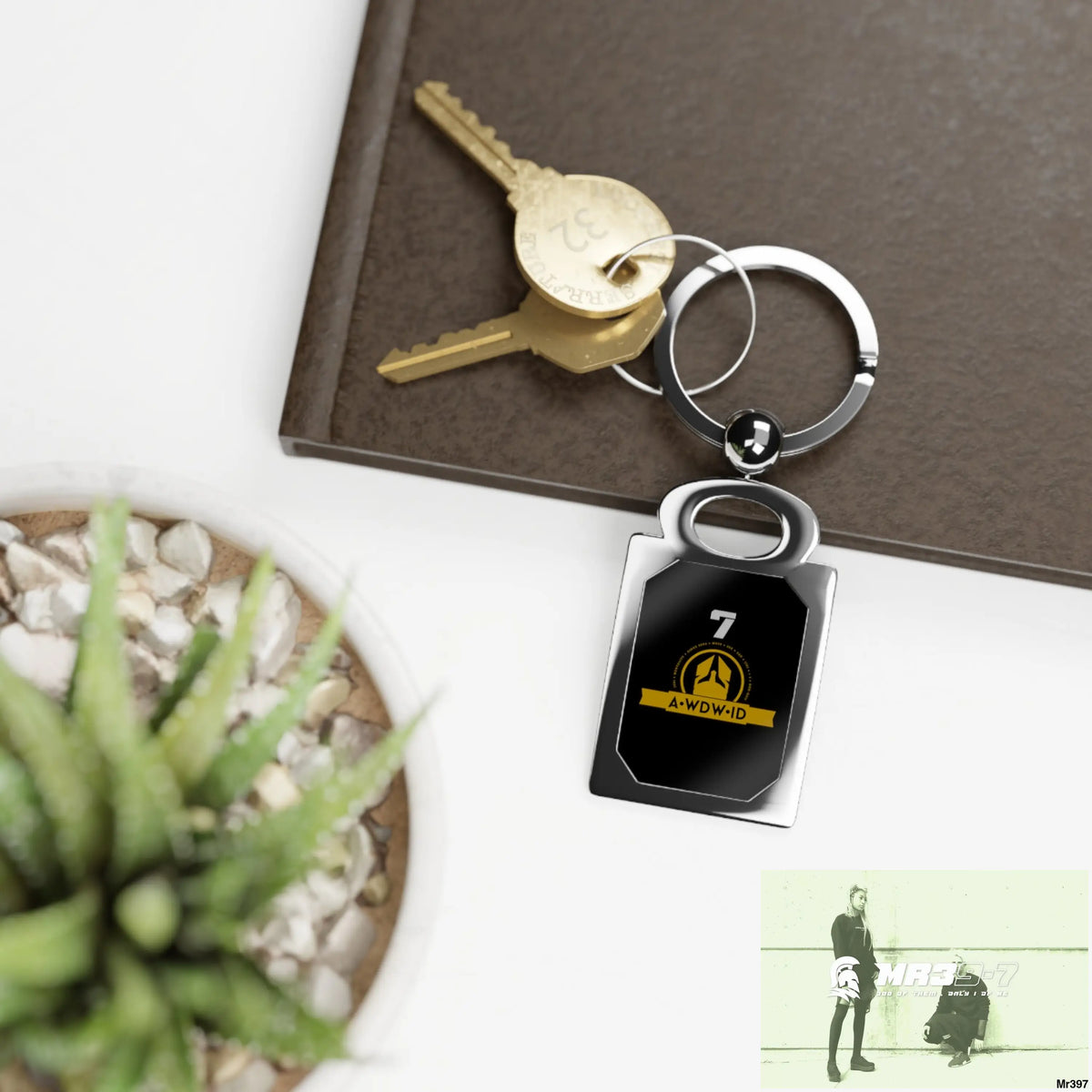 A1 Who Dares Wins ID RSF Rectangle Photo Keyring One size / Glossy / Silver Accessories