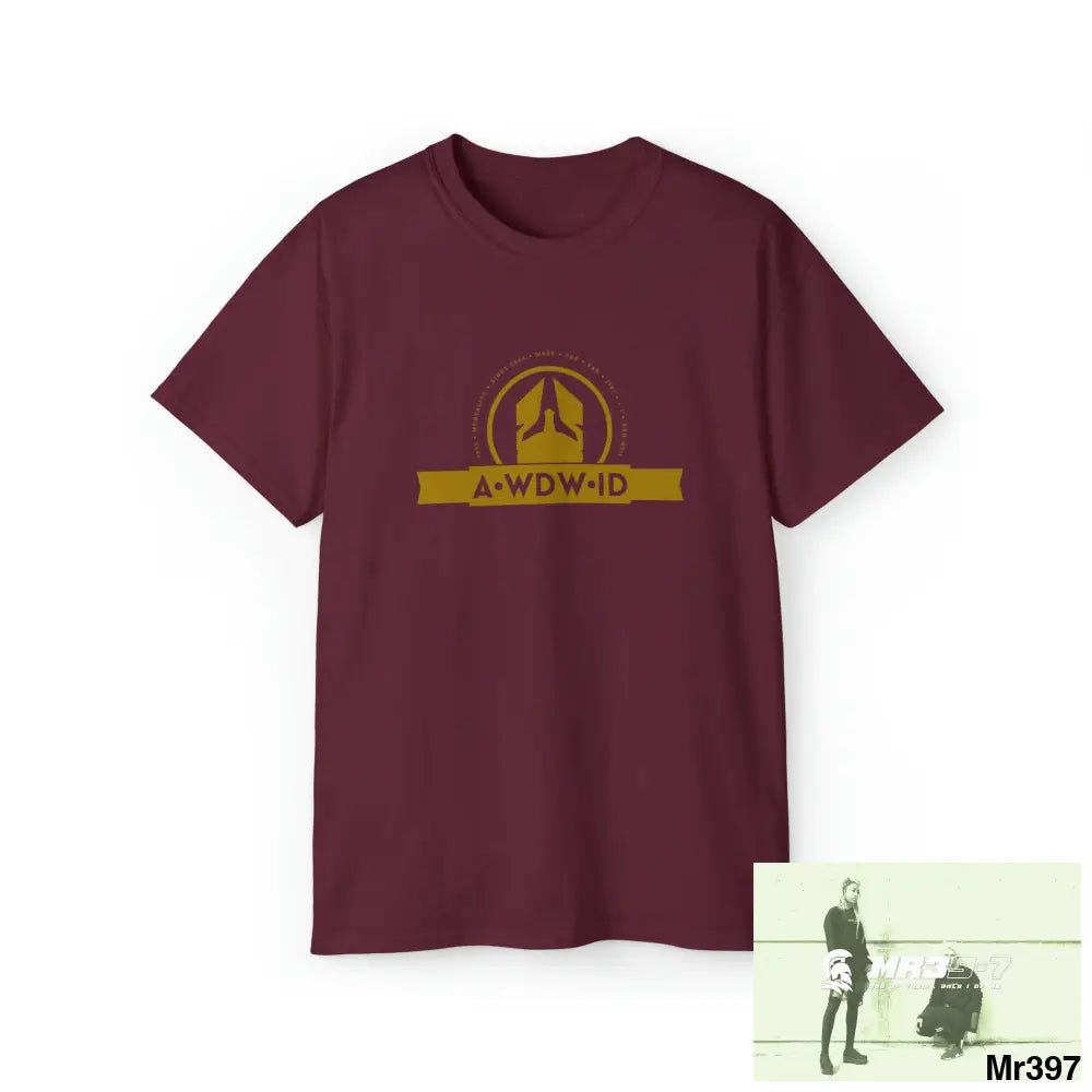 A1 Who Dares Wins ID (RSF) Unisex Ultra Cotton Tee Maroon / S T-Shirt