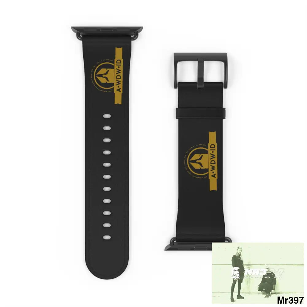 A1-Who Dares Wins ID RSF Watch Band 42 - 45 mm / Black Matte Accessories