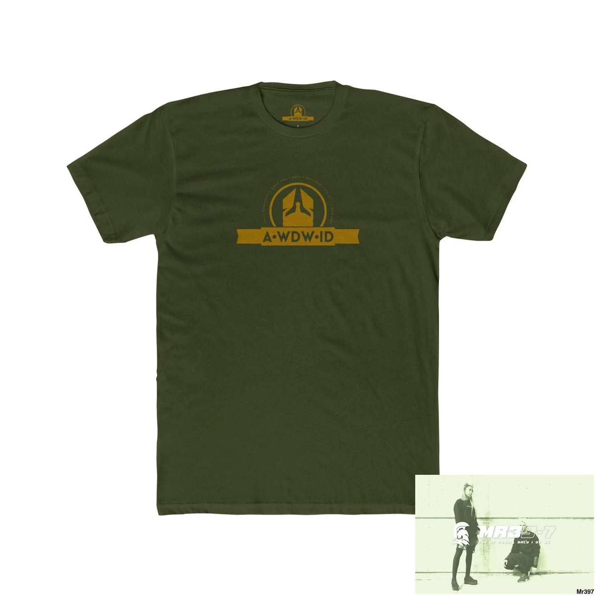 A1 Who Dares Wins ID Russia Choose Life Men’s Cotton Crew Tee Solid Military Green / XS T-Shirt