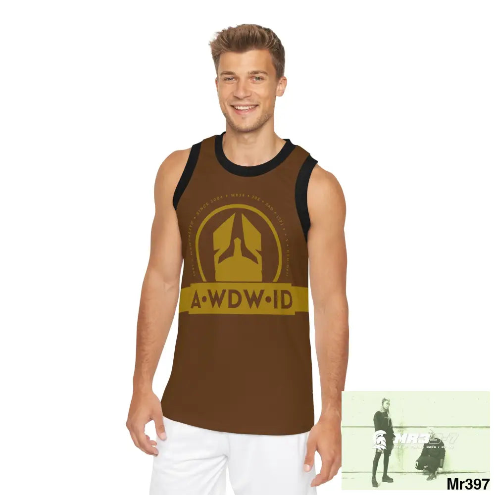 A1- Who Dares Wins (ID) Unisex Basketball Jersey (AOP) XS / Black rib All Over Prints