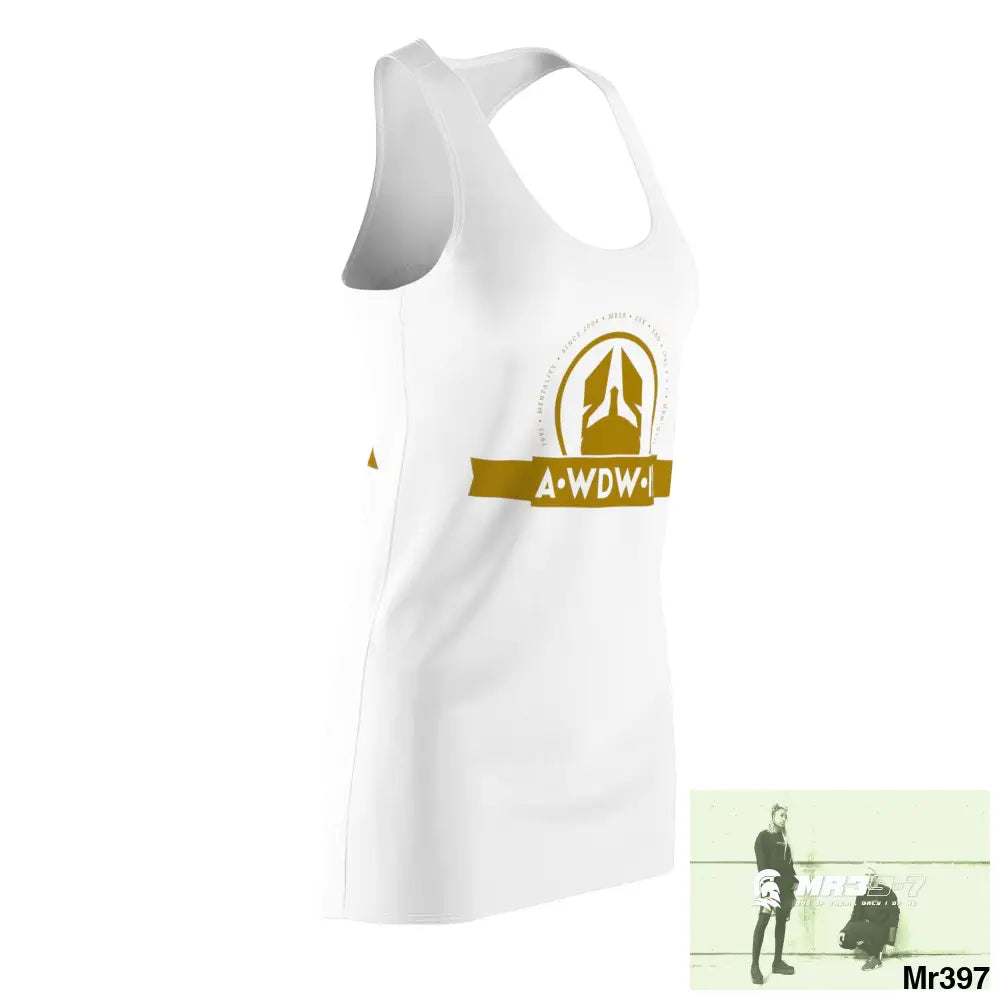 A1- Who Dares Wins ID Women’s Cut & Sew Racerback Dress (AOP) All Over Prints