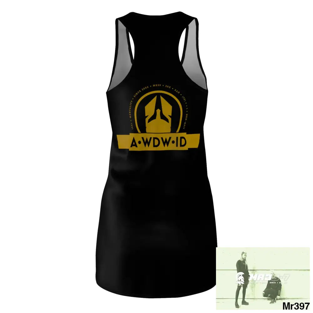 A1- Who Dares Wins ID Women’s Cut & Sew Racerback Dress (AOP) All Over Prints