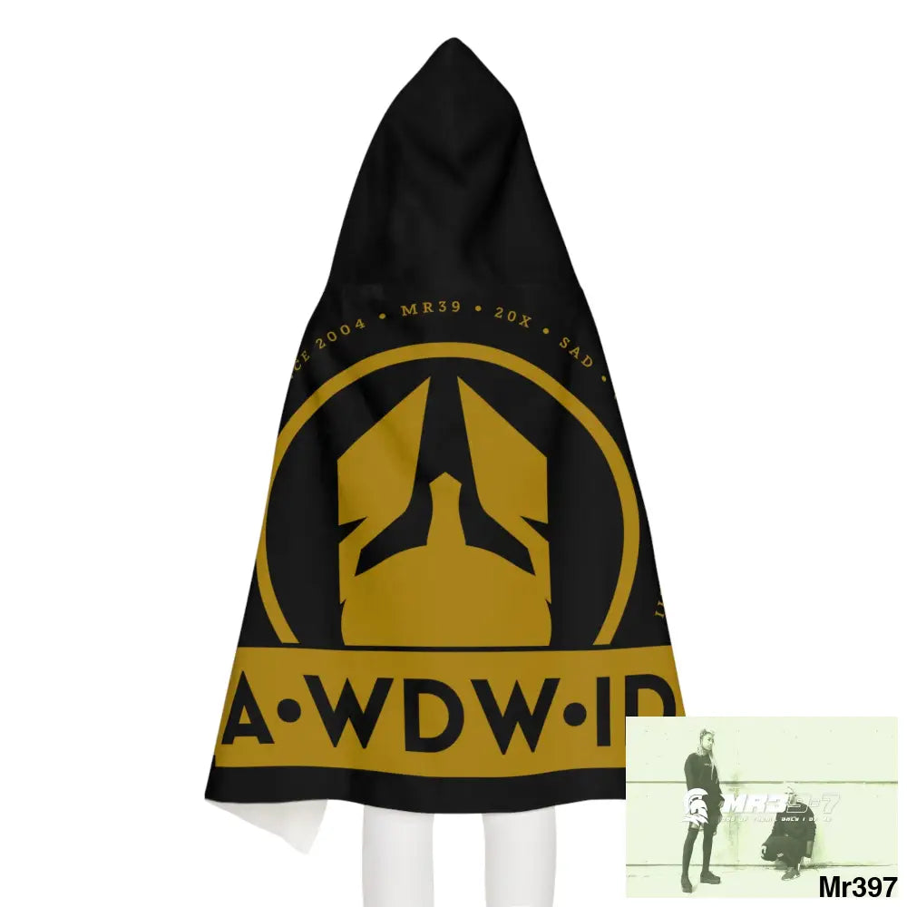 A1 Who Dares Wins ID Youth Hooded Towel 24’’ × 48’’ All Over Prints