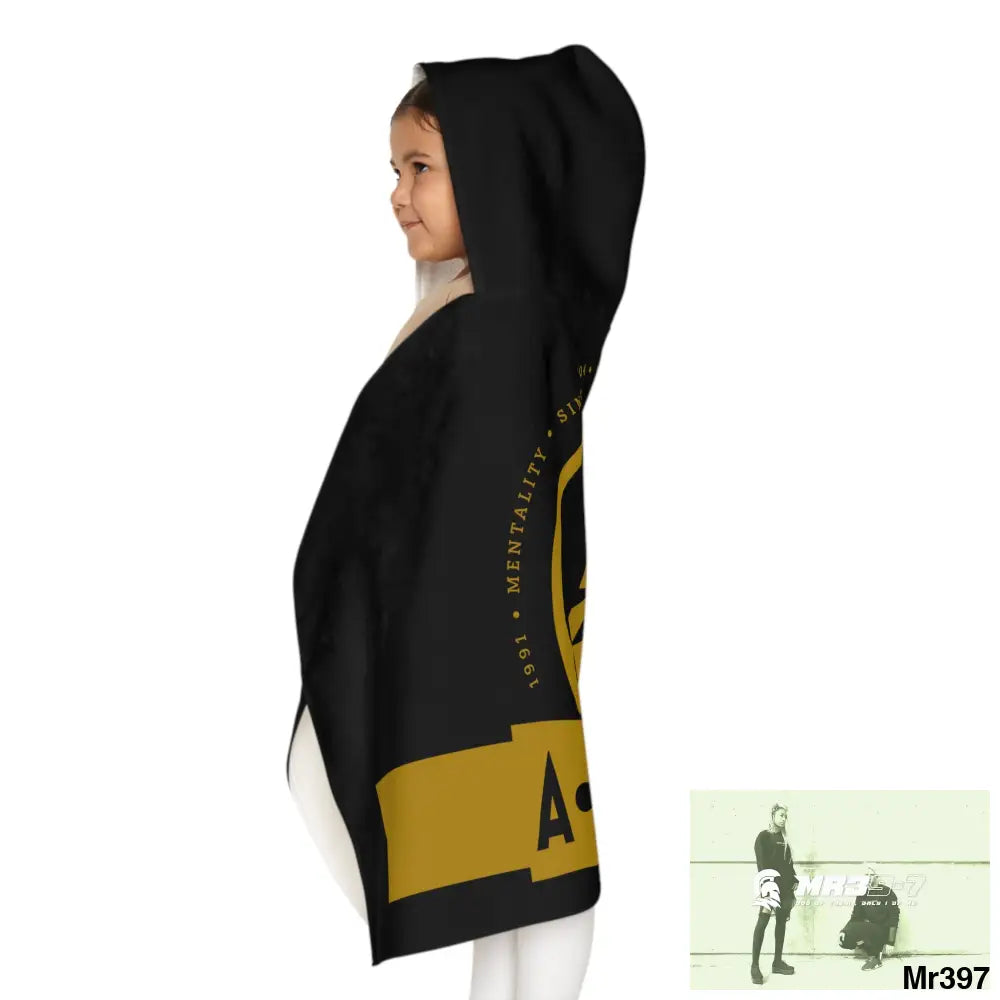 A1 Who Dares Wins ID Youth Hooded Towel 24’’ × 48’’ All Over Prints