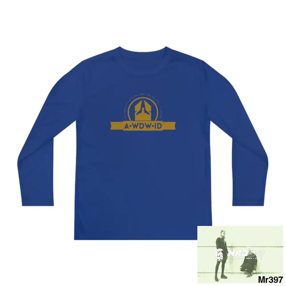 A1 Who Dares Wins ID Youth Long Sleeve Competitor Tee True Royal / M Kids clothes