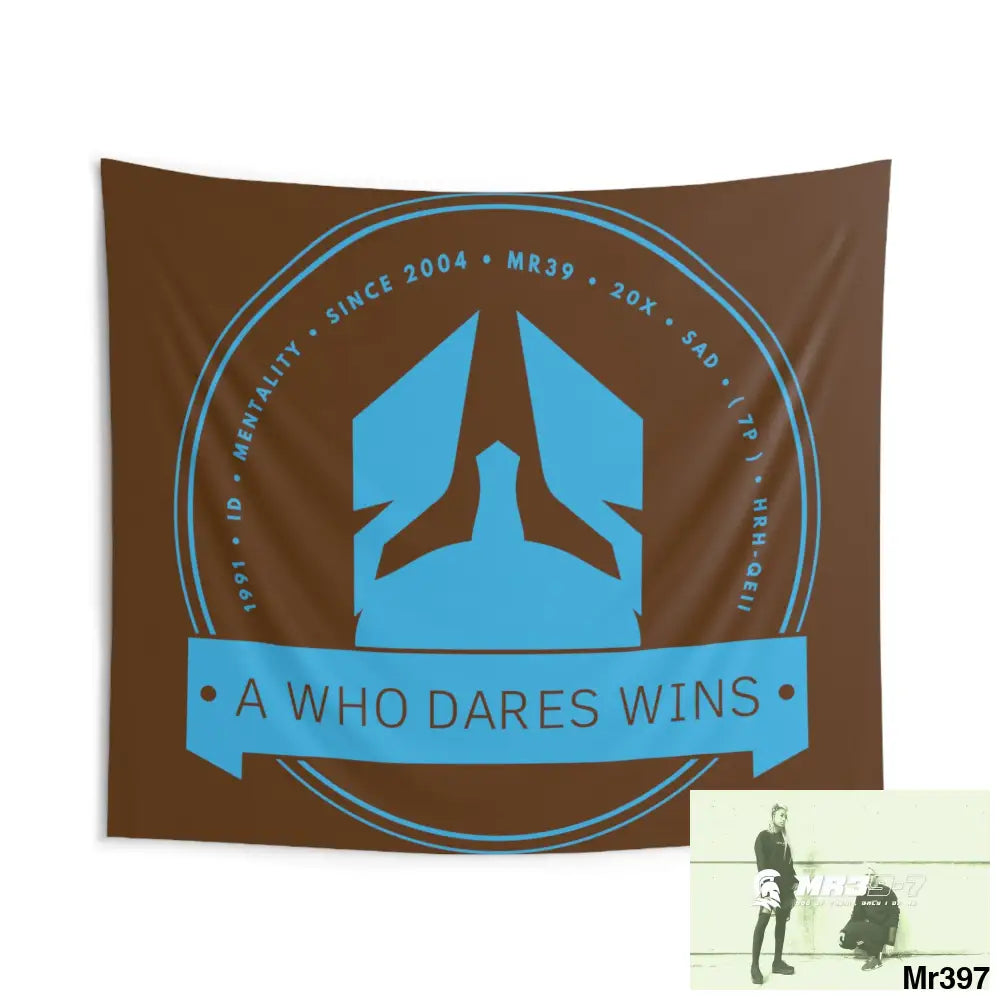 A1 Who Dares Wins Indoor Wall Tapestries 104’’ × 88’’ Home Decor