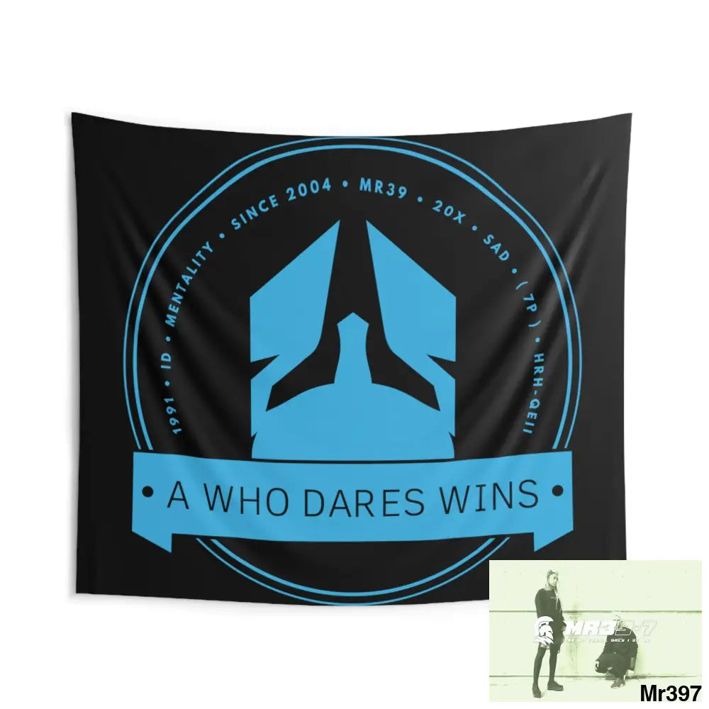 A1 Who Dares Wins Indoor Wall Tapestries 104’’ × 88’’ Home Decor