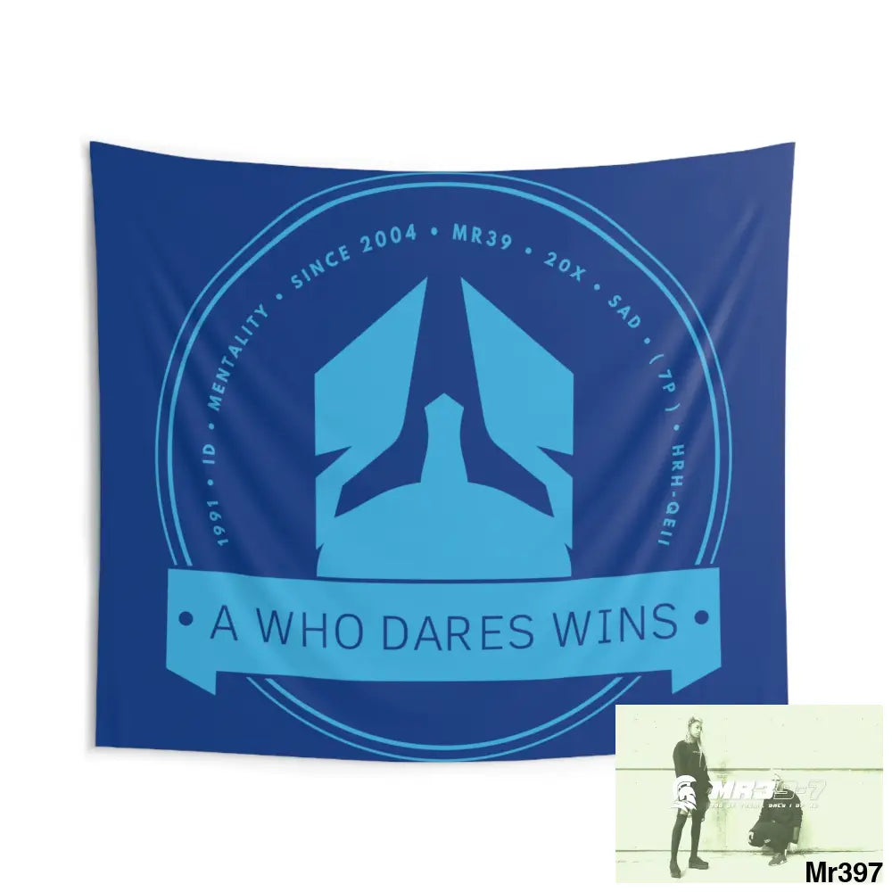 A1 Who Dares Wins Indoor Wall Tapestries 104’’ × 88’’ Home Decor