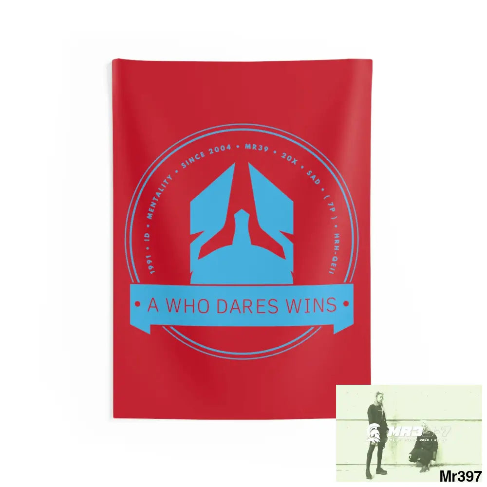 A1 Who Dares Wins Indoor Wall Tapestries 26’’ × 36’’ Home Decor