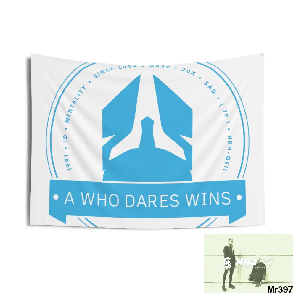A1 Who Dares Wins Indoor Wall Tapestries 36’’ × 26’’ Home Decor