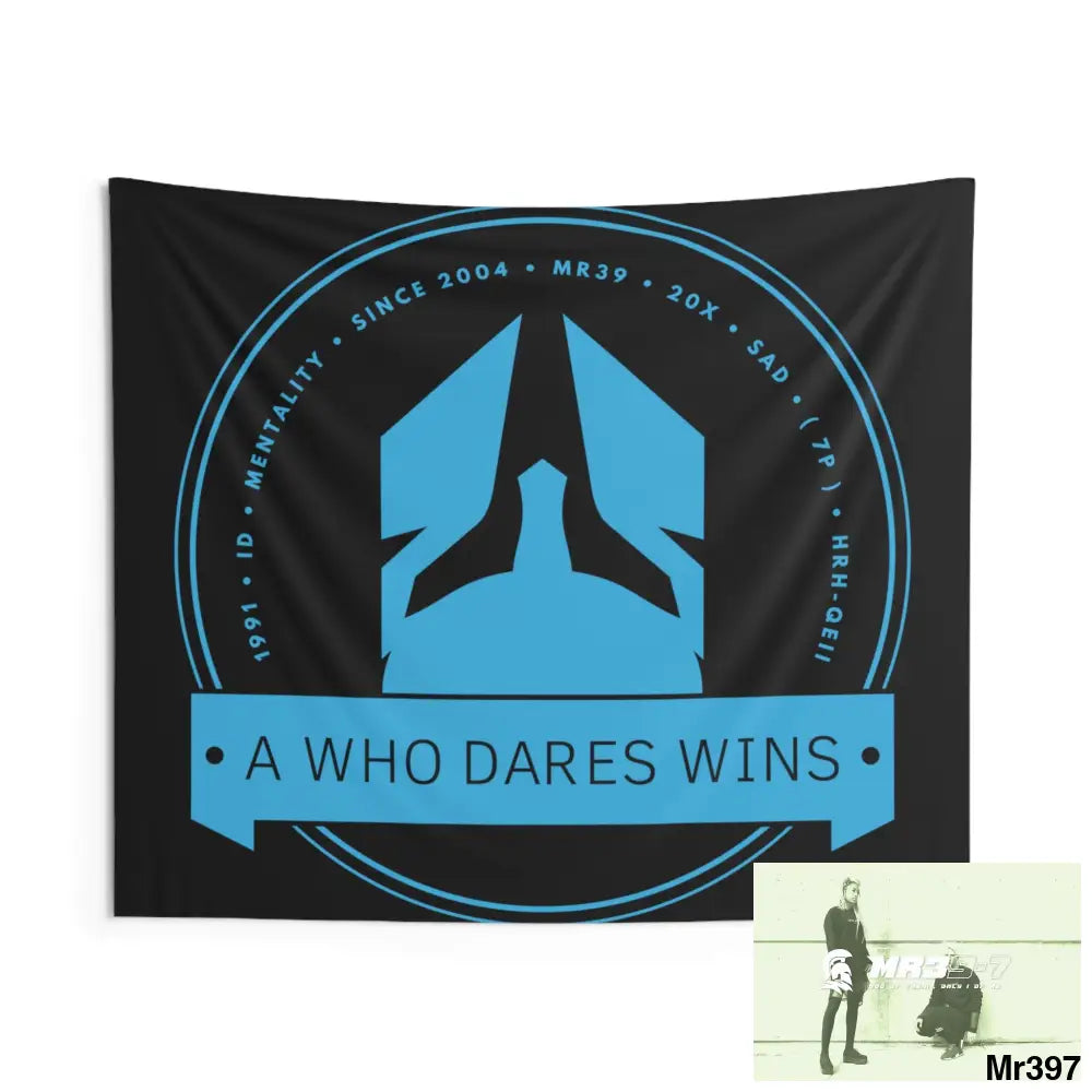 A1 Who Dares Wins Indoor Wall Tapestries 60’’ × 50’’ Home Decor
